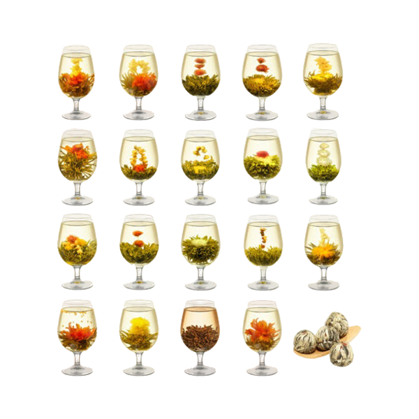 20 Types Blooming Flowering Flower Green Tea
